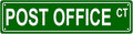 POST OFFICE CT Space Metal Tin Street Sign Bar Cafe Garage Cave Home Room Wall by Unknown