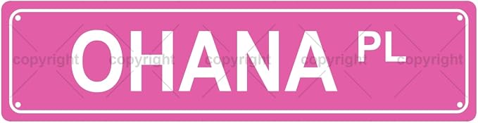 OHANA PL Space Metal Tin Street Sign Bar Cafe Garage Cave Home Room Wall by Unknown