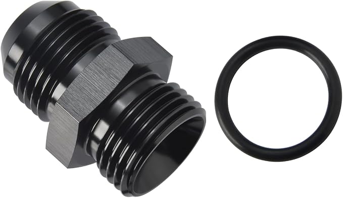 16AN Male Flare to 16AN ORB O-ring Boss Fuel Pump Rail Adapter Fitting Aluminum - Image 4