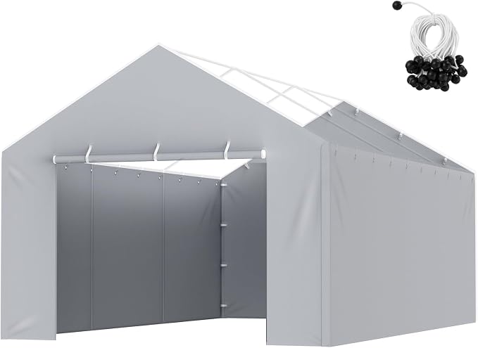 VEVOR Carport Replacement Canopy Cover Side Wall 12 x 20 ft, Garage Tent by VEVOR