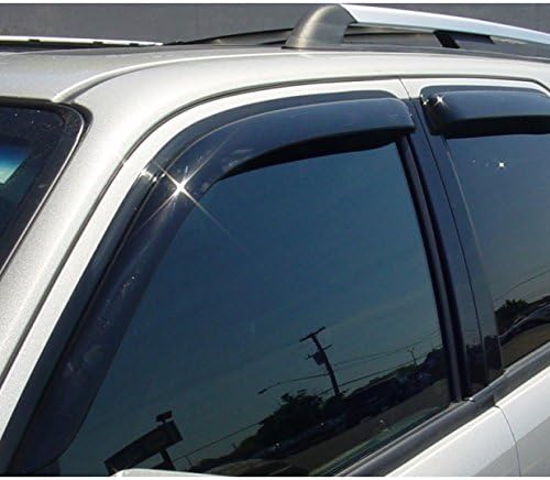 94084 Side Window Wind Vent Deflector, Dark Smoke Window Visor fit - Image 4