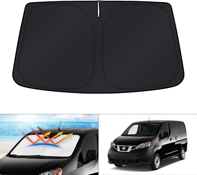 KUST Windshield Sun Shade for 2014-2021 Nissan NV200 Minivan Accessories Custom by KUST