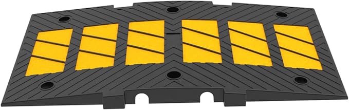 Speed Bumps for Driveway 35"x20"x2" Flexible Installation Connect Multiple by THAIMATS
