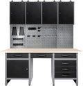 Steel Garage Workbench Organizer Set System by JZD