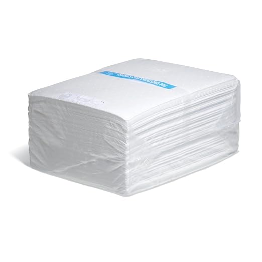 PIG Oil-Only Absorbent Mat Pad | Pack of 100 Mediumweight Oil Pads | Absorbs - Image 2