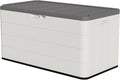100 Gallon Plus Resin Deck Box, Waterproof Outdoor Storage Bin by Decksplore%E2%80%94BuiltforOutdoor