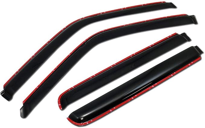 in-Channel Window Visors Vent Shade Rain Guards by HS+Power