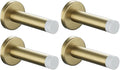 JQK Door Stopper Gold, 304 Stainless Steel Thicken 1mm Sound Dampening Door by Homeimprovement