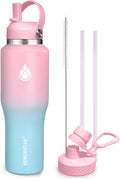 SENDESTAR 40oz Stainless Steel Water Bottle, Double Wall Vacuum Insulated Bottle by Sendestar