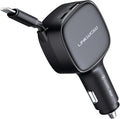 Retractable Car Charger USB C, 84W Max, Ultra-Compact, Type-C Fast Charger by Unknown