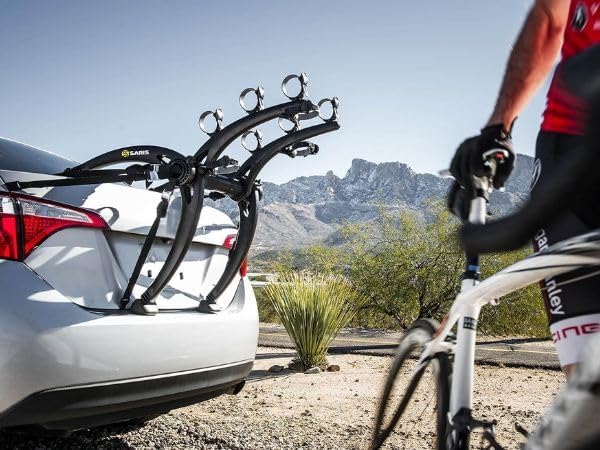 Saris Bones 3-Bike Trunk Rack Bicycle Carrier, Anti-Sway Straps, Fits Most - Image 5
