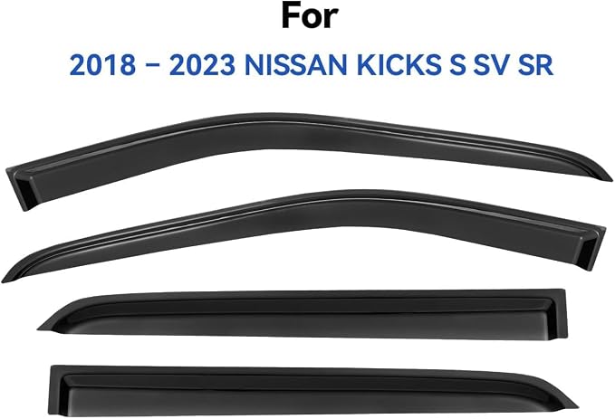 Window Visors Rain Guards for 2018 2019 2020 2021 2022 2023 2024 Nissan Kicks - Image 2