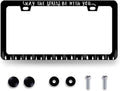 May The Forest Be with You License Plate Frame Funny Text License Plate Holder by RNKATIH