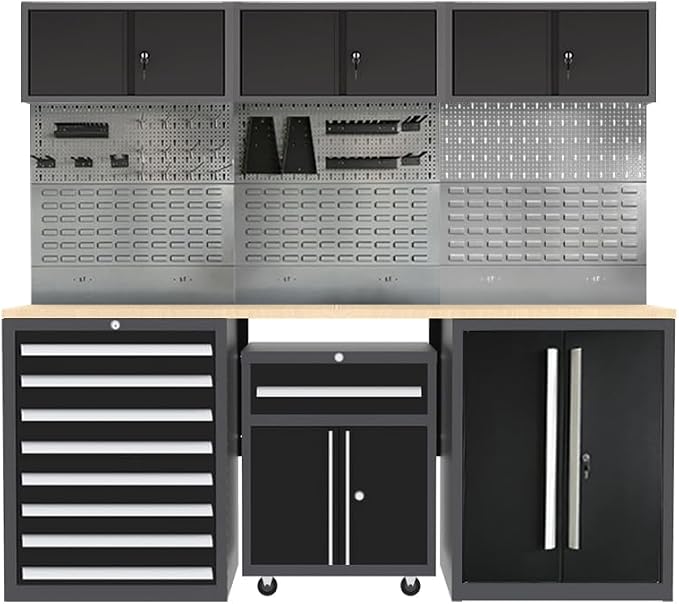 JZD Metal Garage Tool Cabinet Set System by JZD