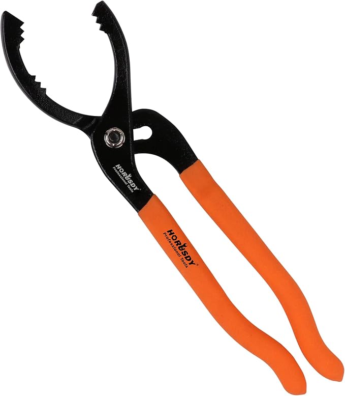 HORUSDY 12" Adjustable Oil Filter Pliers, Adjustable Oil Filter Wrench Removal by HORUSDY