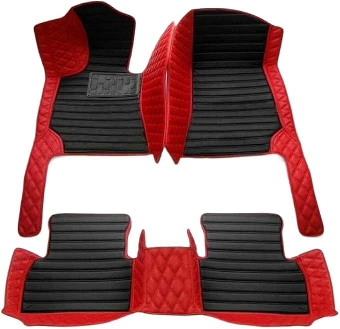 Custom Colors Car Floor Mats Black Pink by Unknown