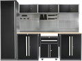 JZD Garage Storage Workbench Set, Metal Industrial Strength Tool Storage System by JZD
