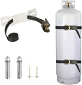 Propane Tank Holder ，Cylinder Wall Mounted Brackets, Ratchet Straps（6.6ft ） by MROUDELUO