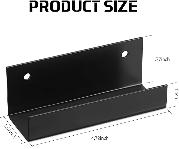 Blulu 2 Pcs Wall Mount Ladder Wall Wheelbarrow Hanger Steel Garage Storage Hook - Image 2