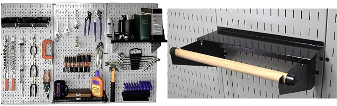 Wall Control 30-WRK-400GB Standard Workbench Metal Pegboard Tool Organizer by Wall+Control