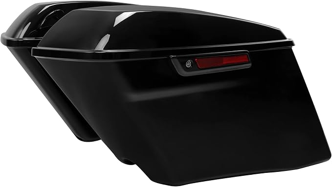 XFMT Motorcycle 4" Stretched Hard Saddlebags Bags Fit - Image 4