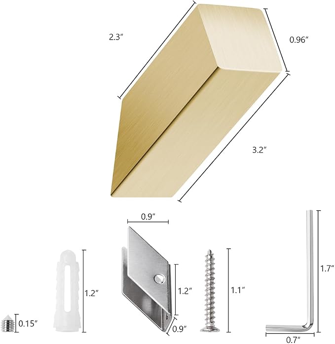NINETREX Gold Towel Hooks for Bathroom Modern Wall Mounted Heavy Duty SUS304 - Image 4