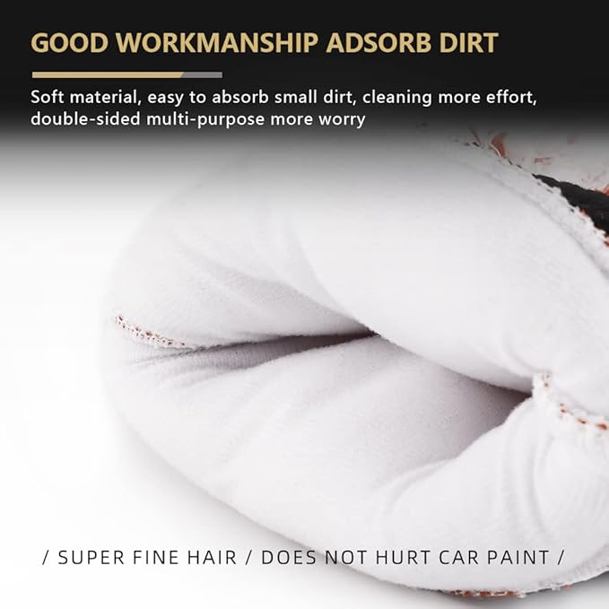 SPTA Microfiber Car Wash Mitt, Plush Fiber Cloth Material, Safe Washing - Image 2