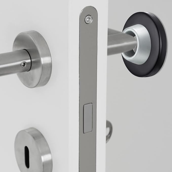 Blulu Concave Wall Door Stopper Door Bumper Stainless Steel Wall Protector - Image 4