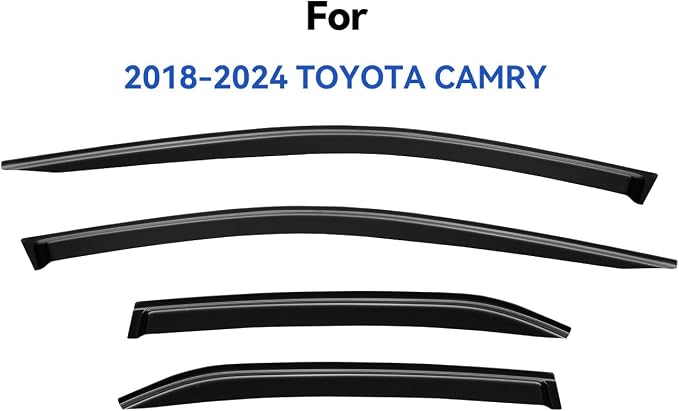 Window Visors Rain Guards for 2018-2024 Toyota Camry, Out-Channel Window Vent - Image 2