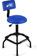 Shop Stool with Backrest, Mechanic Garage Stool by FreekyFit