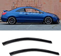 2pcs for 06-11 Civic 2Dr Coupe Sun Rain Guard Deflector Window Visors by Unknown