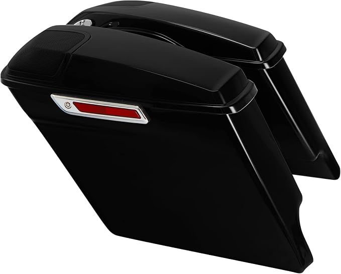 XFMT 5 Inch Stretched Extended Saddlebags W/5"x7" Speaker Grill - Image 8