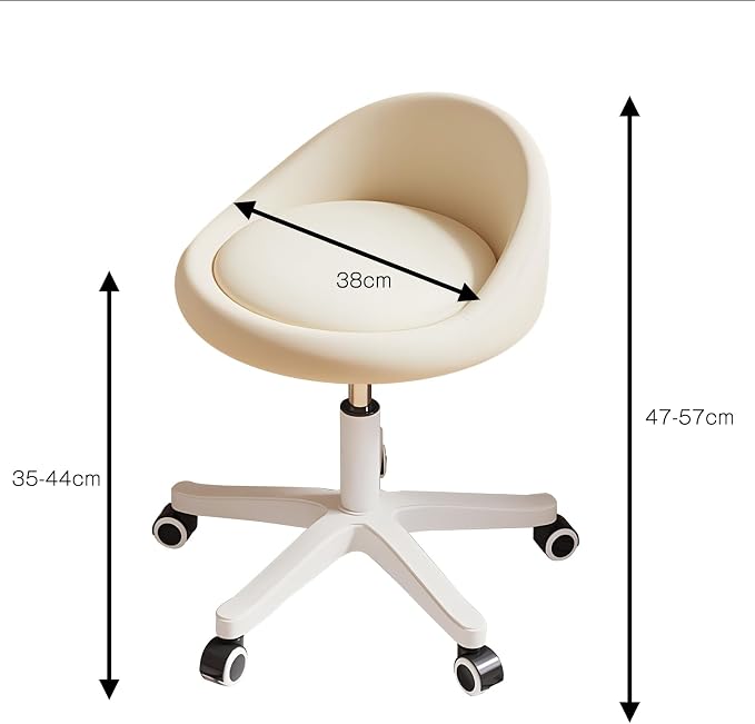 Rolling Stool Set of 2 Rolling Hydraulic Salon Stool - Image 2