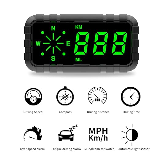 Heads Up Display for Car Digital GPS Speedometer kit MPH Odometer Automotive - Image 4