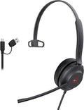 Yealink USB Wired Mono Headset, UH37 Computer Headset by RedefineYourWorkplace