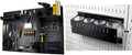 Wall Control Pegboard Metal Organizer, 4 ft. Black, Storage Rack by Wall+Control