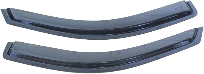 2pcs Outside Mount Style Sun Rain Guard Durable Side Window Wind Deflectors - Image 2