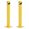 Safety Bollard Post, 36 Inch Height Steel Bollards, 4.5 Inch Diameter Parking by SpecializeinYourNeeds