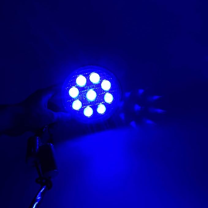 AUXMOTEC 27W Spot Blue Round Work LED Light Fog Offroad Off Road Lights Driving - Image 5