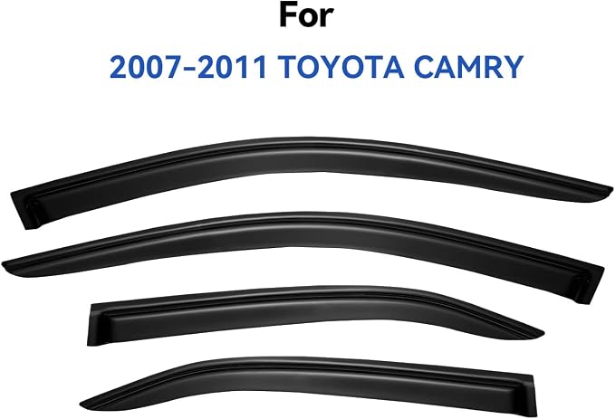 Window Visors Rain Guards for 2007 2008 2009 2010 2011 Toyota Camry, - Image 2
