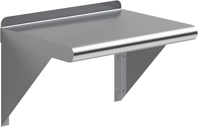 AmGood 12" X 16" Stainless Steel Wall Shelf | Metal Shelving | Garage, Utility by AmGood