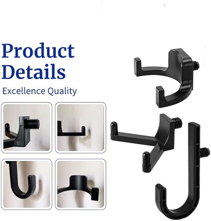 9 Pcs ABS Storage Shed Tool Hooks, Heavy Duty Shed Accessories & Hooks - Image 4