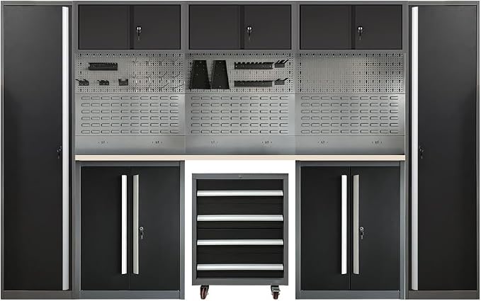 JZD Metal Garage Tool Cabinet System, Tool Organization by JZD