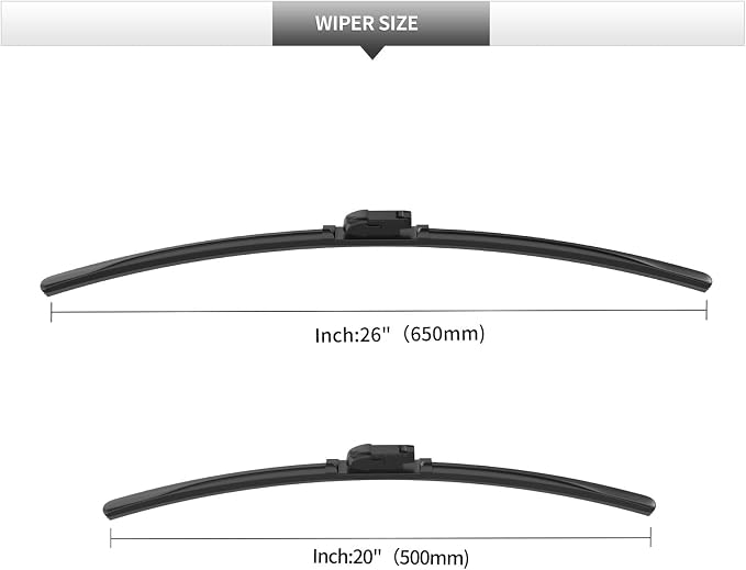 2 Pcs Front Windshield Wiper Blades, Replacement - Image 3