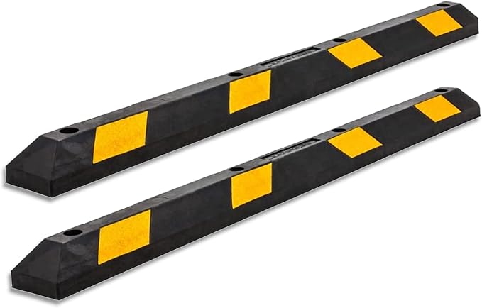 Zento Deals Rubber Parking Curb Garage Car Stopper by ZentoDeals