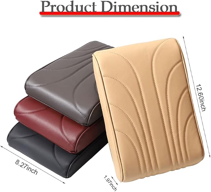Upgraded Car Center Console Pad, Elbow Rest Pillow, PU Leather Armrest Cushion - Image 6
