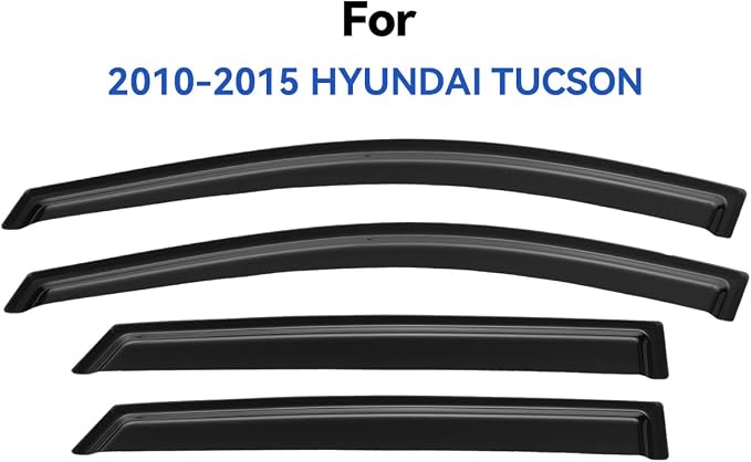 Window Visors Rain Guards for 2010 2011 2012 2013 2014 2015 Hyundai Tucson - Image 2