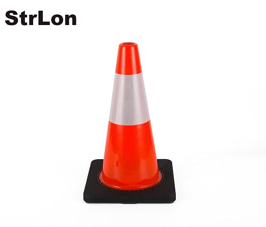 Traffic Cones 18 inch 6 Pack Heavy Duty Safety Cones Orange - Image 7