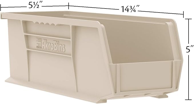 Akro-Mils 30234 AkroBins Plastic Storage Bins, Space-Saving Stackable Bins - Image 3