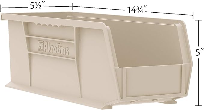 Akro-Mils 30234 AkroBins Plastic Storage Bins, Space-Saving Stackable Bins - Image 2